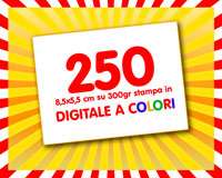 250 Biglietti da visita STANDARD Offerta